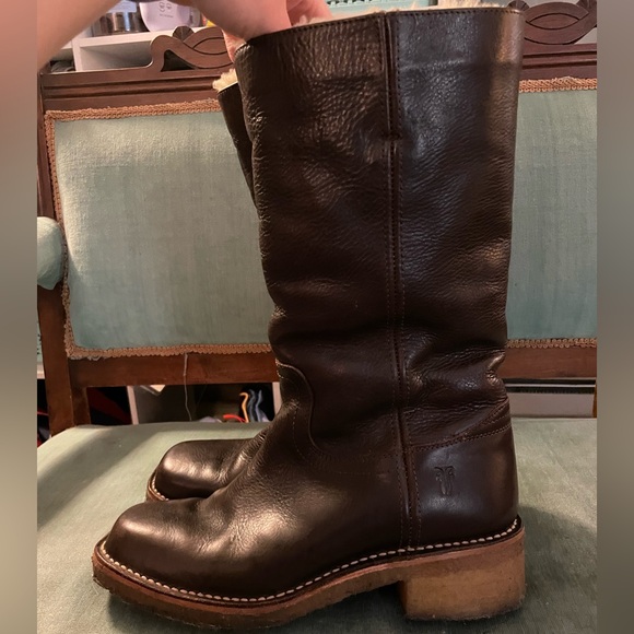 Frye Campus Boot 12R Dark Brown vintage size 9 - Picture 16 of 16